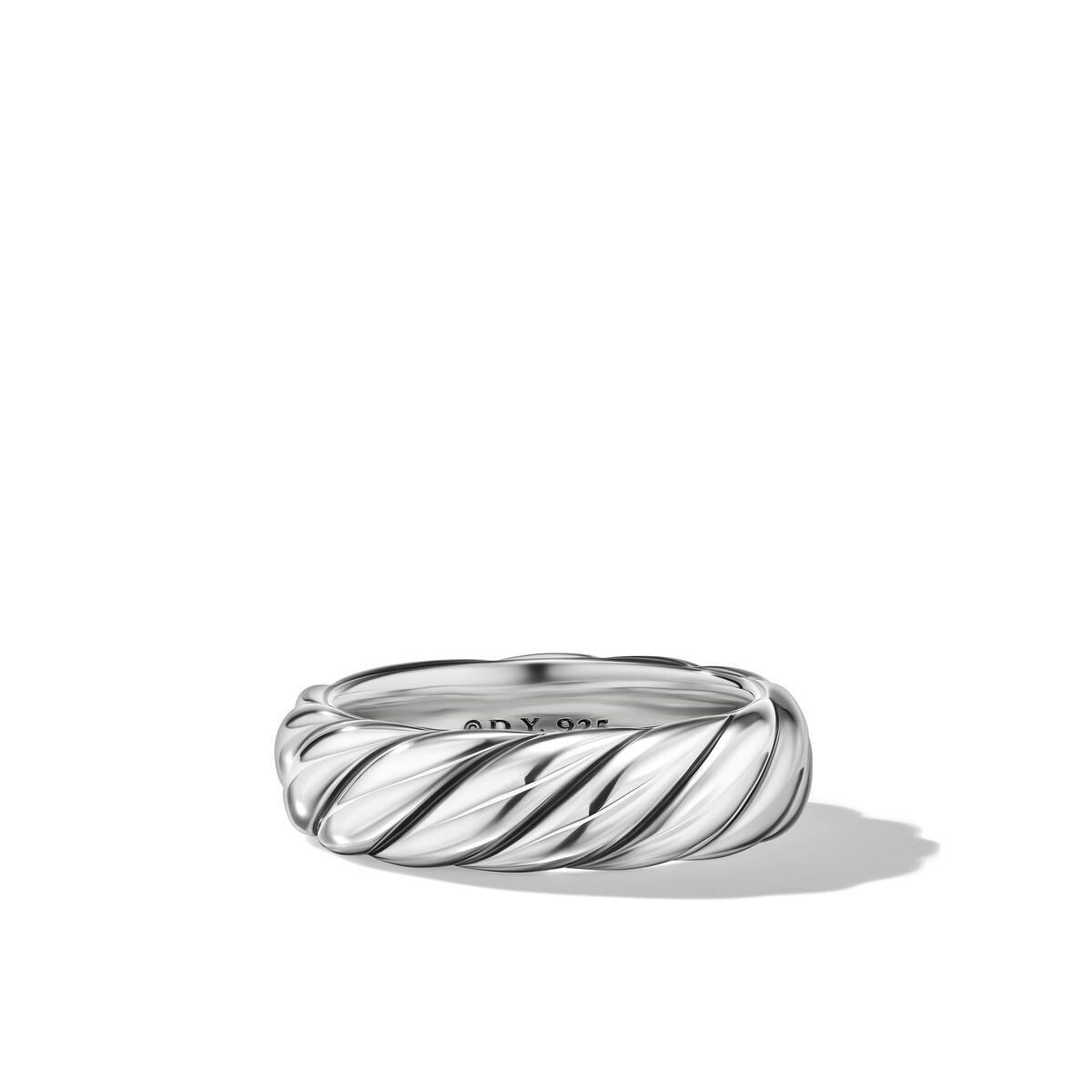 David Yurman Sterling Silver Sculpted Cable Band Ring