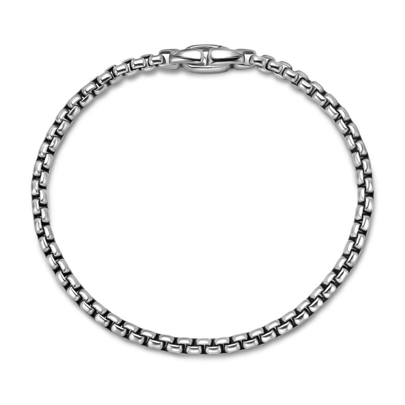 David Yurman Silver 3.6 mm Box Chain Bracelet