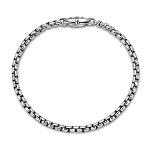 David Yurman Silver 3.6 mm Box Chain Bracelet