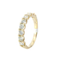 Yellow Gold Nine Stone Diamond Wedding Band