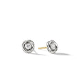 David Yurman Sterling Silver Infinity Stud Earrings with Diamonds