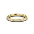Vlora Yellow Gold Channel Set Diamond Band