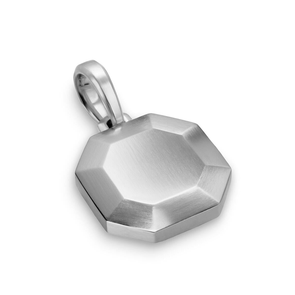David Yurman Sterling Silver Faceted Amulet Enhancer
