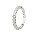 White Gold Round Diamond Eternity Wedding Band