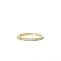 Estate Yellow Gold Petite Diamond Band