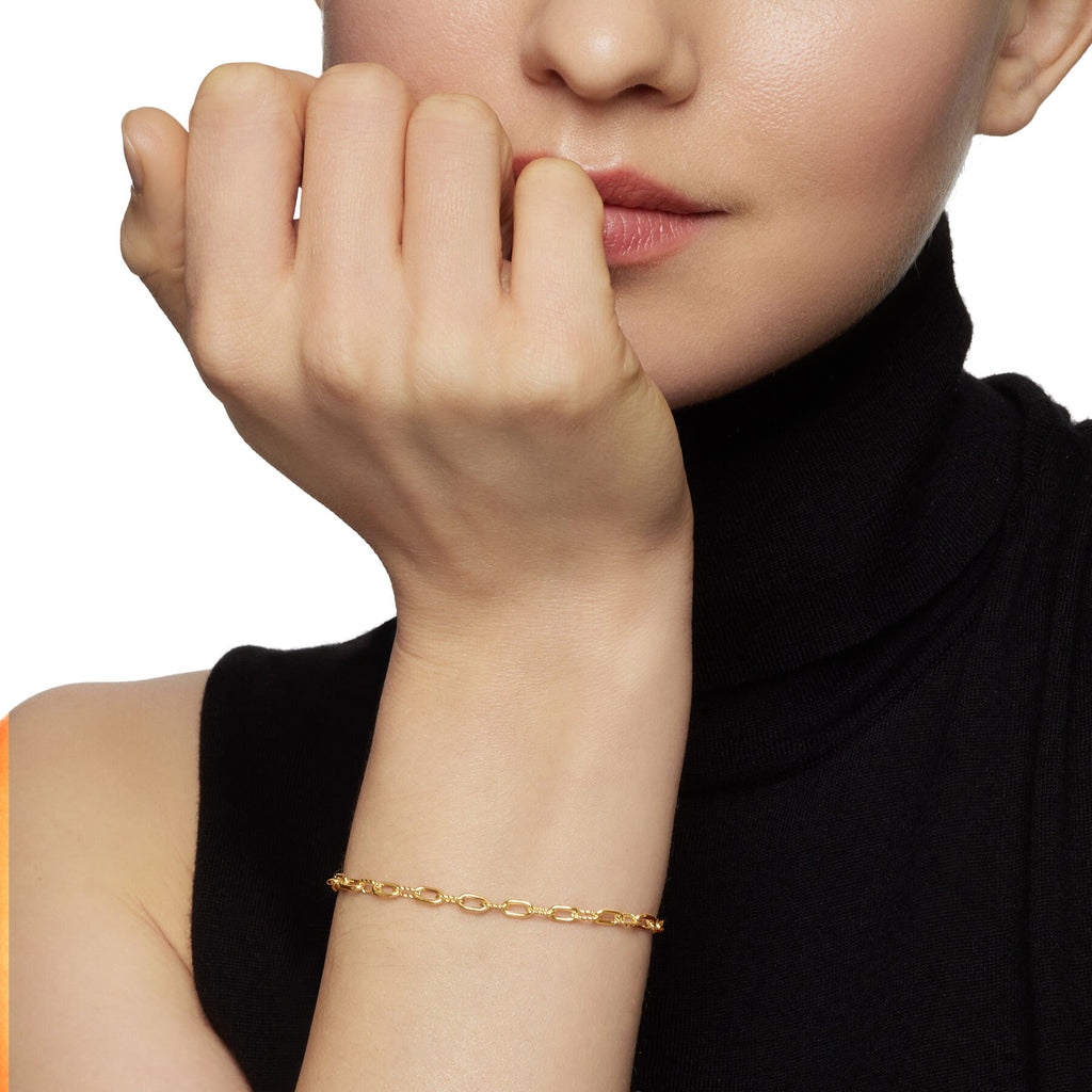 David Yurman Yellow Gold Madison Chain Bracelet