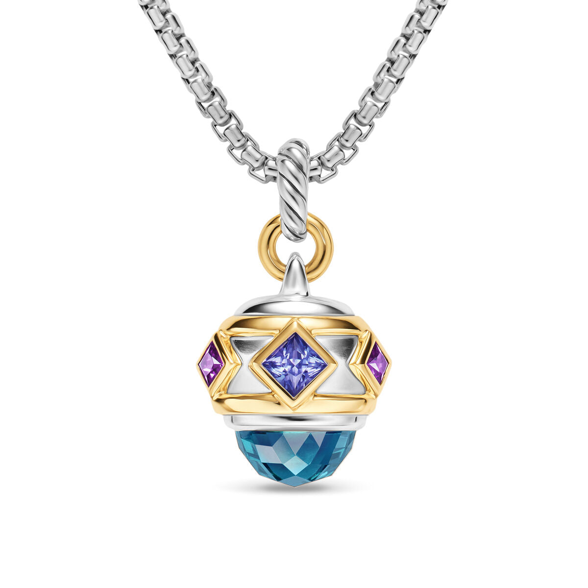 David Yurman Silver and Yellow Gold Renaissance Charm Enhancer