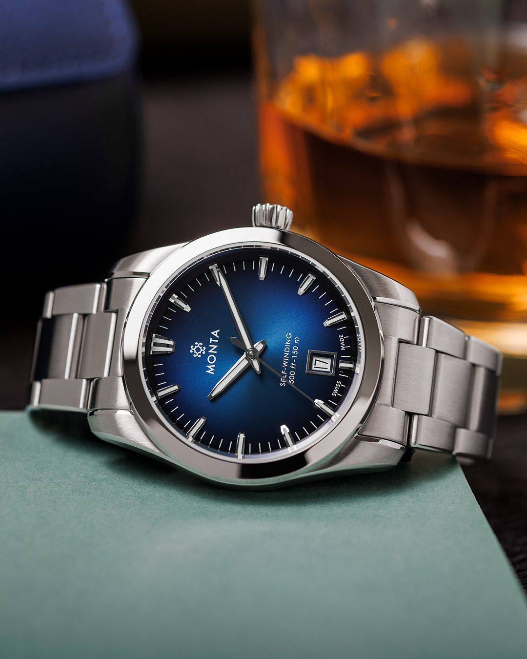 MONTA Noble Blue Dial Swiss Watch