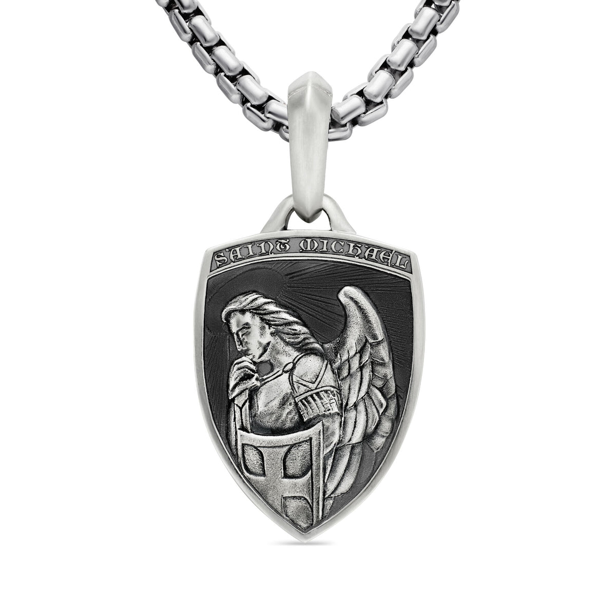 David Yurman Sterling Silver Saint Michael Amulet Enhancer