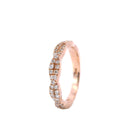 Rose Gold Twisted Infinity Diamond Wedding Band