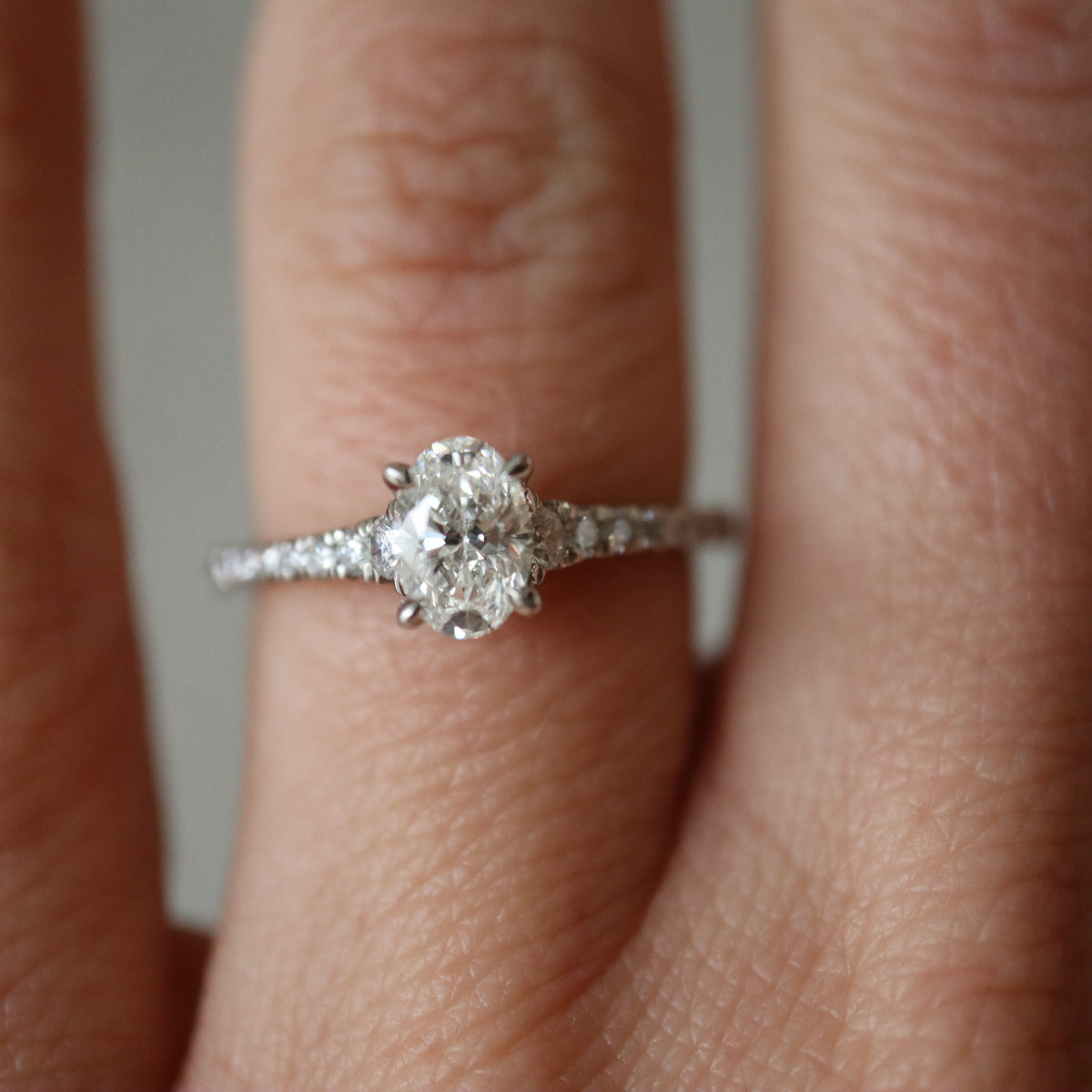 Forevermark Platinum Icon Diamond Cathedral Engagement Ring