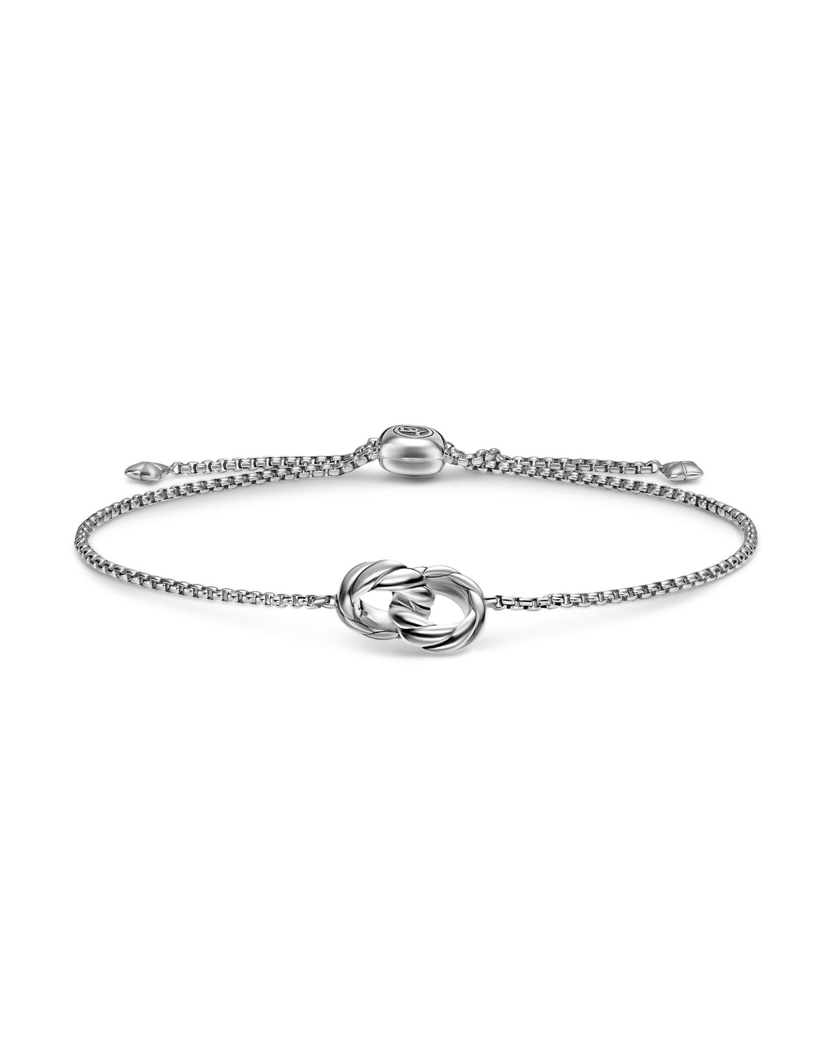 David Yurman Silver Sculpted Cable Linked Bracelet