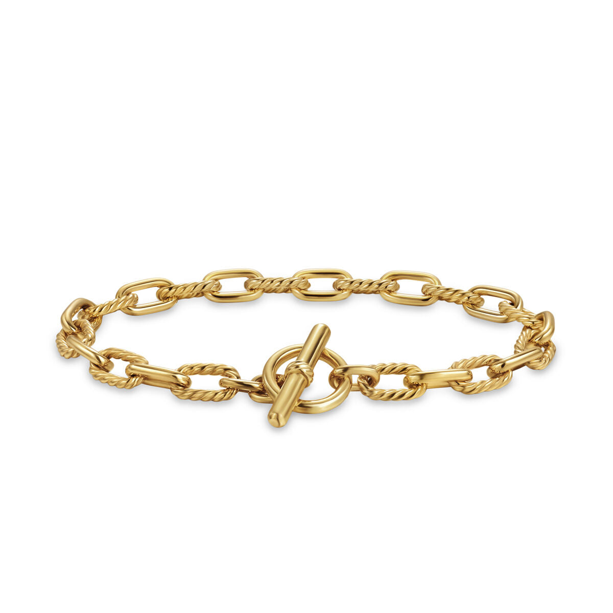 David Yurman Yellow Gold Madison Bracelet with Toggle