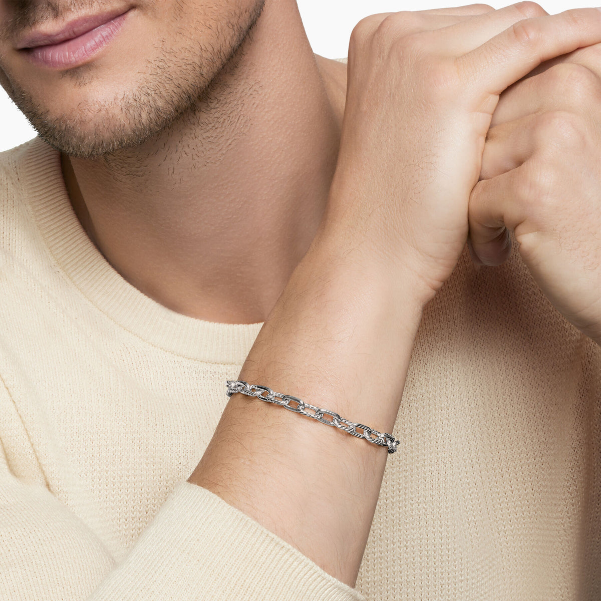 David Yurman Sterling Silver 6 mm Madison Link Bracelet