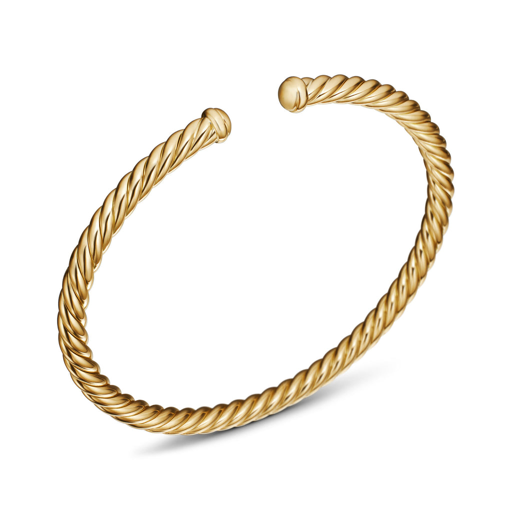 David Yurman Yellow Gold Cablespira Bracelet