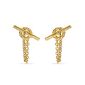 David Yurman Yellow Gold Mercer Petite Toggle Stud Earrings