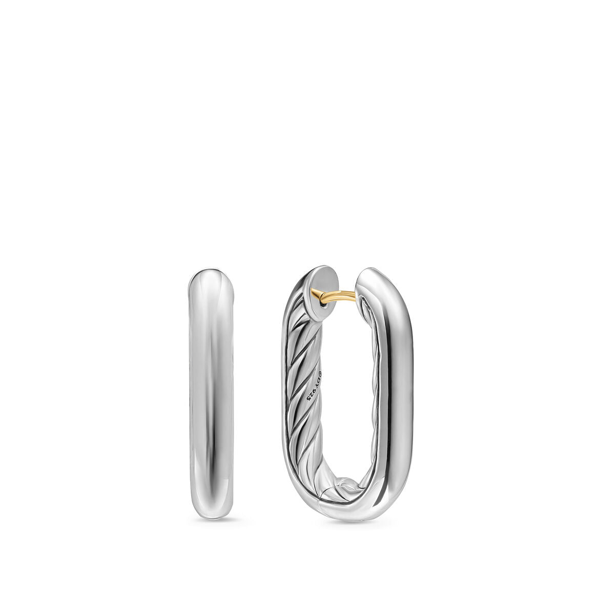 David Yurman Sterling Silver Madison Smooth Hoop Earrings