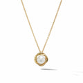 David Yurman Yellow Gold Infinity Pearl Pendant Necklace