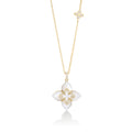 Roberto Coin Yellow Gold Diamond Mother of Pearl Venetian Princess Bubble Necklace