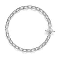 David Yurman Sterling Silver Madison Chain with Pave Toggle Necklace with Diamonds