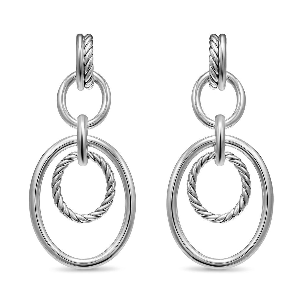 David Yurman Sterling Silver Mercer Mobile Drop Earrings