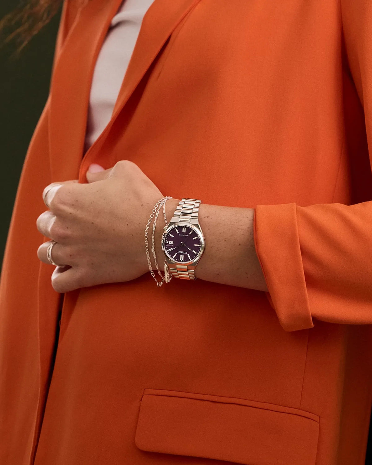 Citizen Tsuyosa Purple Dial Automatic Watch