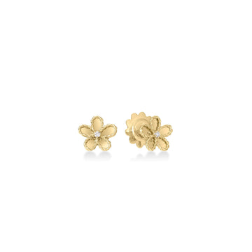 Yellow Gold Jasmine Flower Diamond Stud Earrings - Roberto Coin