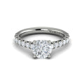Vlora White Gold Diamond Cathedral Engagement Ring Mounting