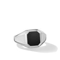David Yurman Sterling Silver Streamline Black Onyx Signet Ring