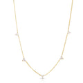Roberto Coin Yellow Gold Love by the Inch 5 Diamond Station Necklace