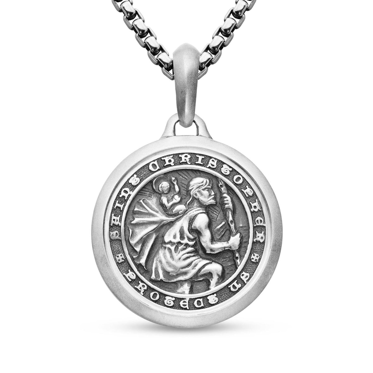 David Yurman Sterling Silver St. Christopher Amulet Enhancer