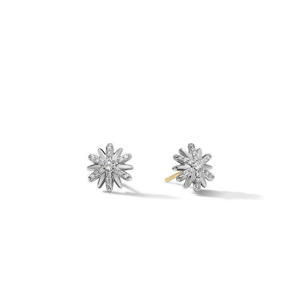 David Yurman Sterling Silver Petite Starburst Stud Earrings