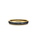 David Yurman Yellow Gold Streamline Forged Carbon Band Ring