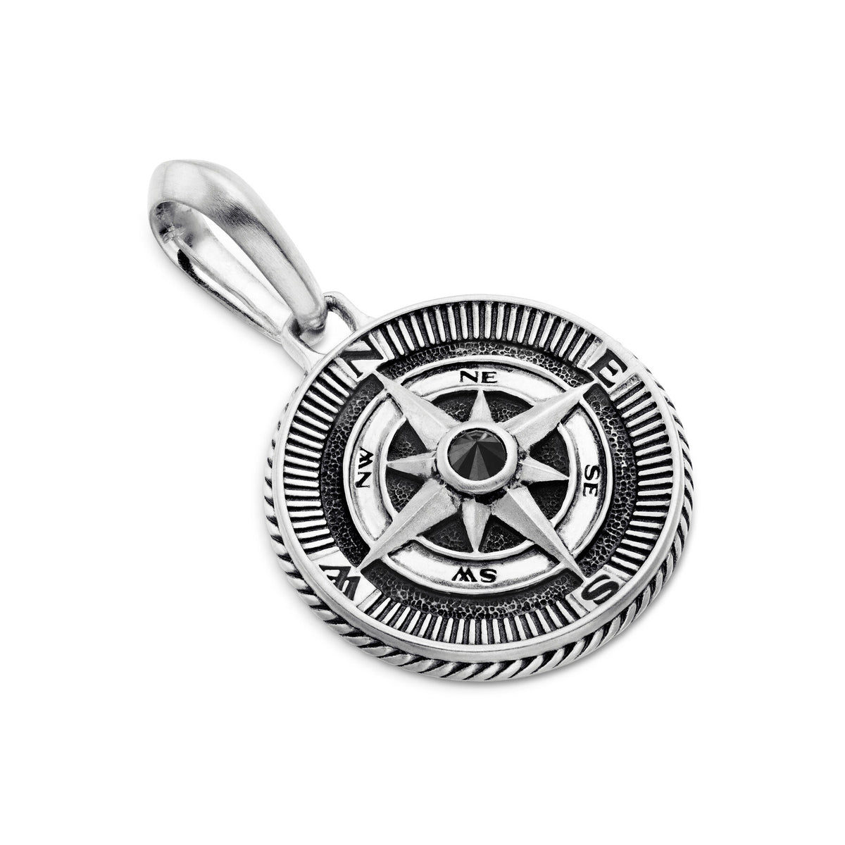 David Yurman Silver Maritime Compass Enhancer