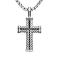David Yurman Sterling Silver Large Chevron Cross Enhancer