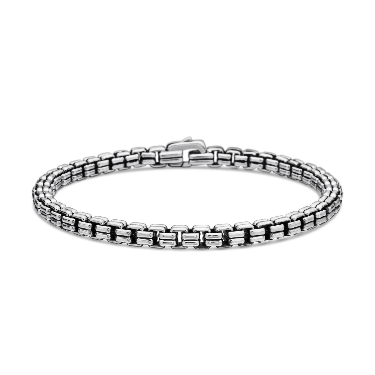 David Yurman Sterling Silver Double Box Chain Bracelet