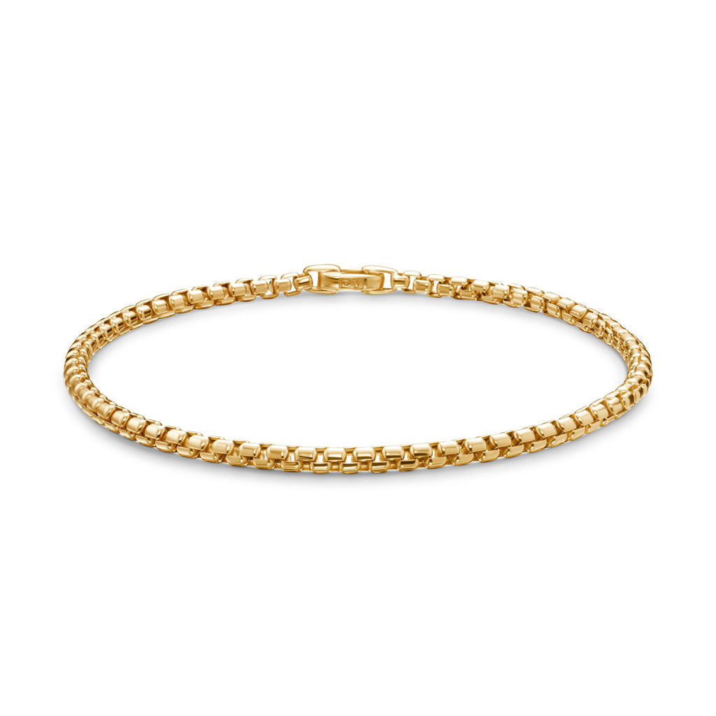 David Yurman Yellow Gold Bel Aire Box Chain Bracelet