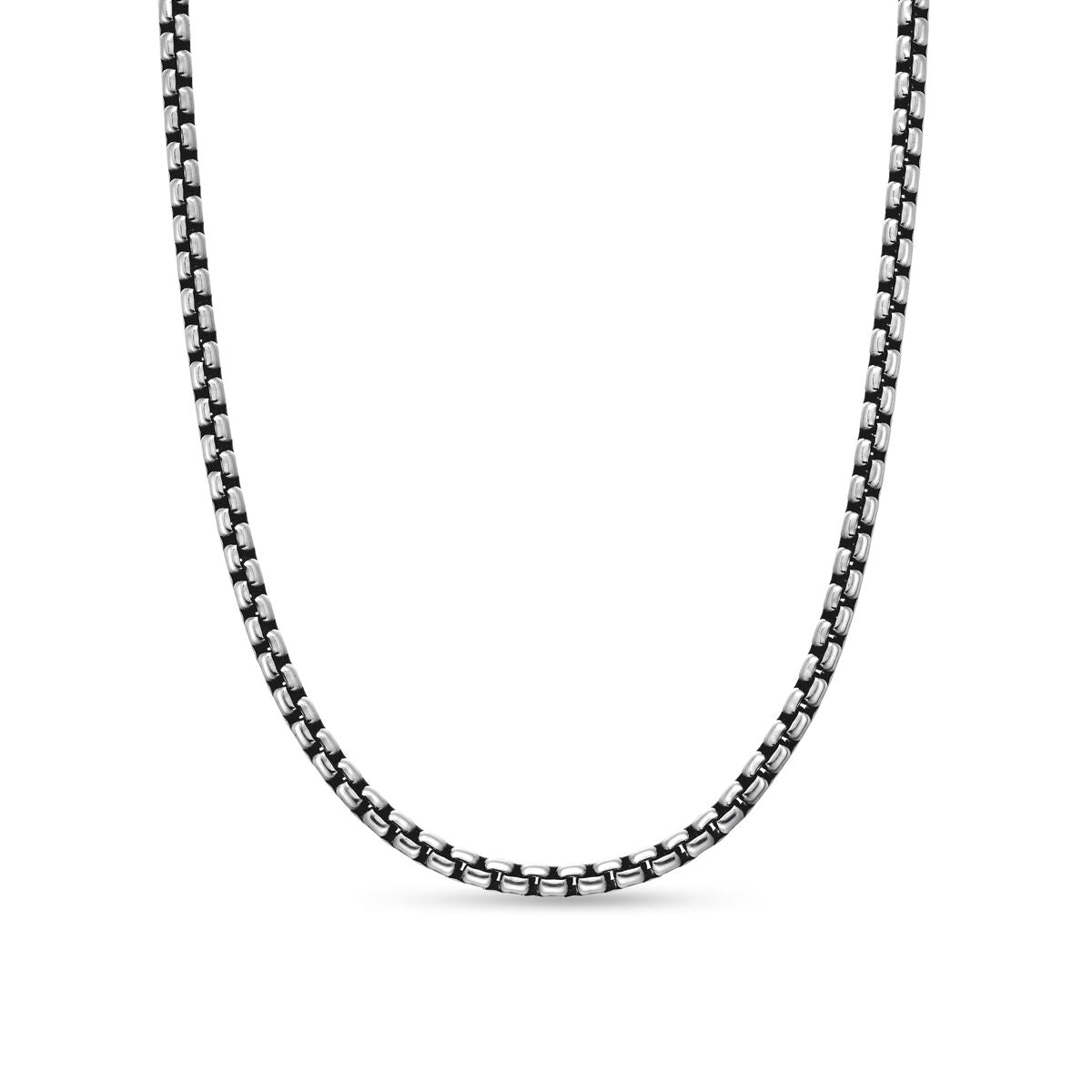 David Yurman Sterling Silver Box Chain Necklace