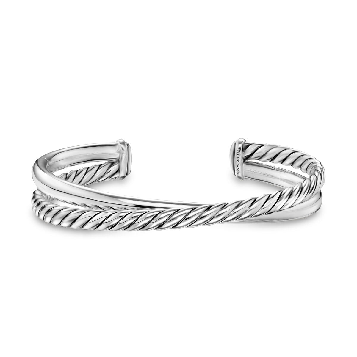 David Yurman Sterling Silver Bold Crossover 2-Row Bracelet