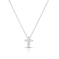 Roberto Coin White Gold Baby Cross Pendant Necklace