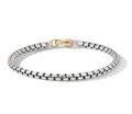 David Yurman Sterling Silver and Yellow Gold Clasp Bel Aire Bracelet