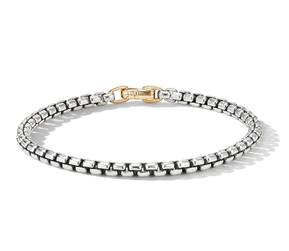 David Yurman Sterling Silver and Yellow Gold Clasp Bel Aire Bracelet