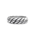 David Yurman Sterling Silver Sculpted Cable Band Ring