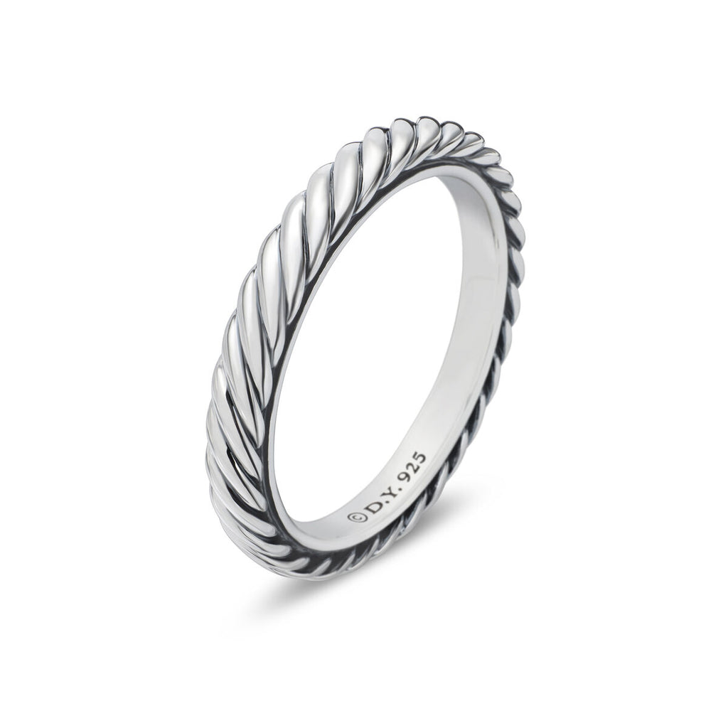 David Yurman Sterling Silver Cabled Stack Ring