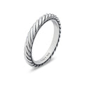 David Yurman Sterling Silver Cabled Stack Ring