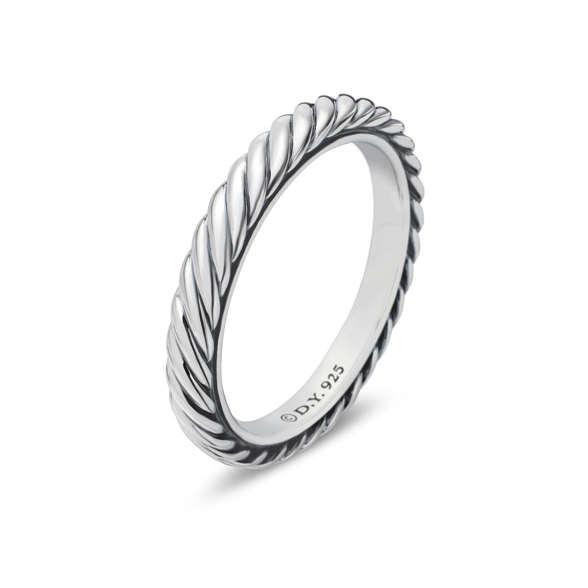 David Yurman Sterling Silver Cabled Stack Ring