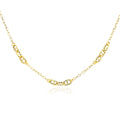 Yellow Gold-Plated Anchor Link Chain Necklace
