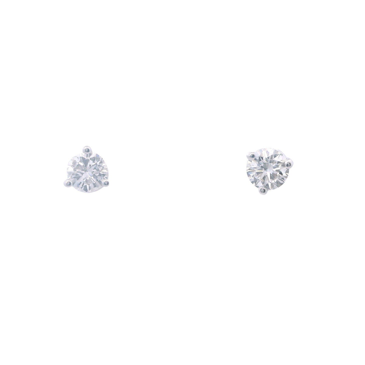 White Gold Diamond Stud Earrings