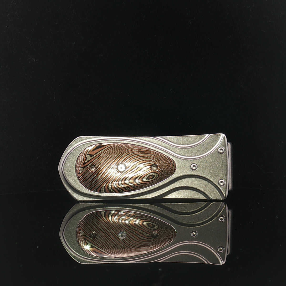 William Henry Titanium Zurich Twist Money Clip