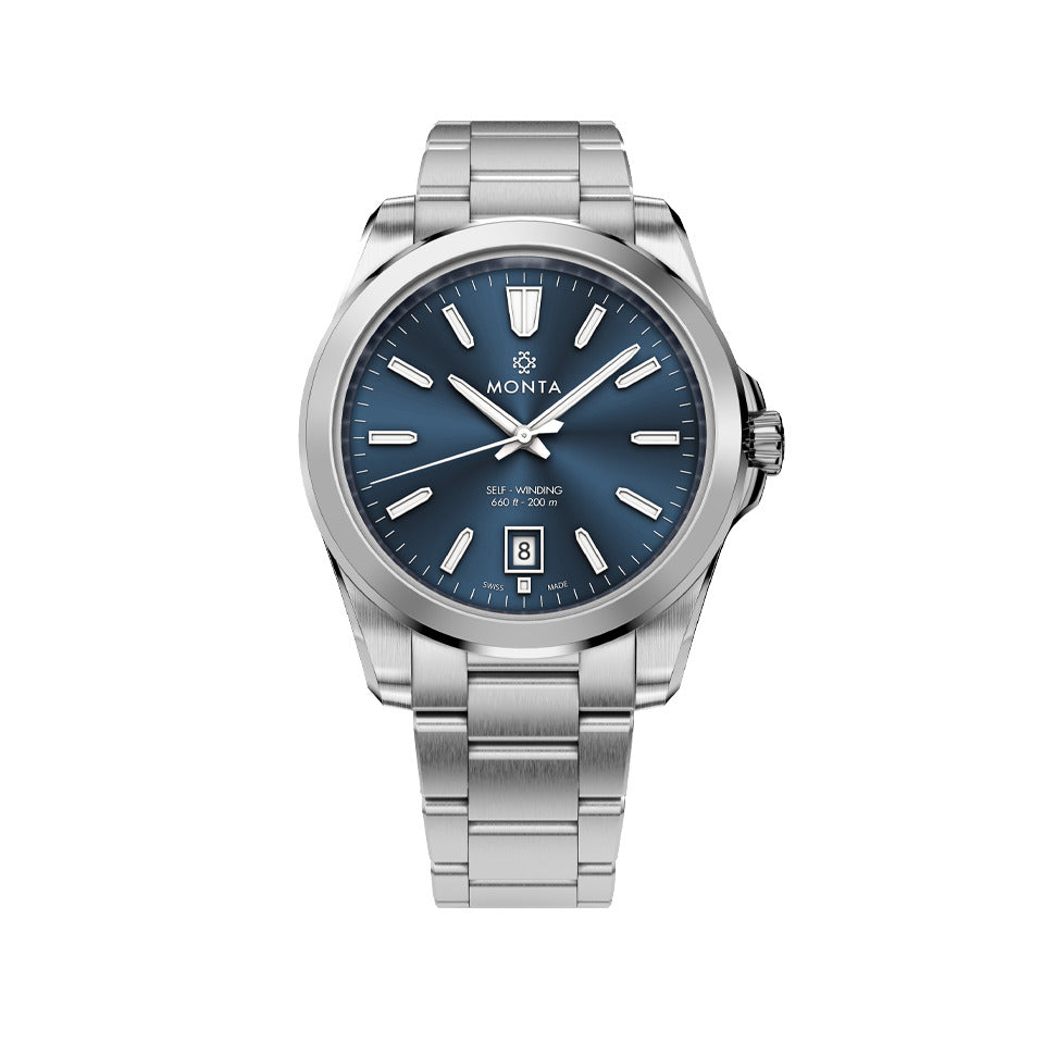 MONTA Noble 40 Blue Dial Swiss Automatic Watch
